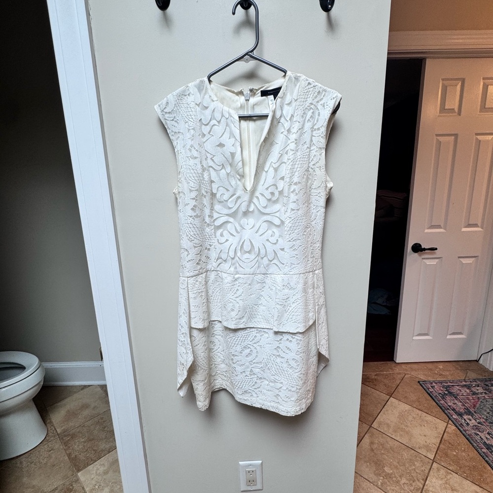 Elegant White Lace Dress